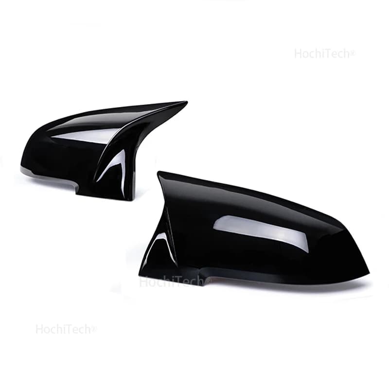 Couvercle de rétroviseur noir brillant, capuchon de rétroviseur, style figuré, BMW 1, 2, 3, 4, série
