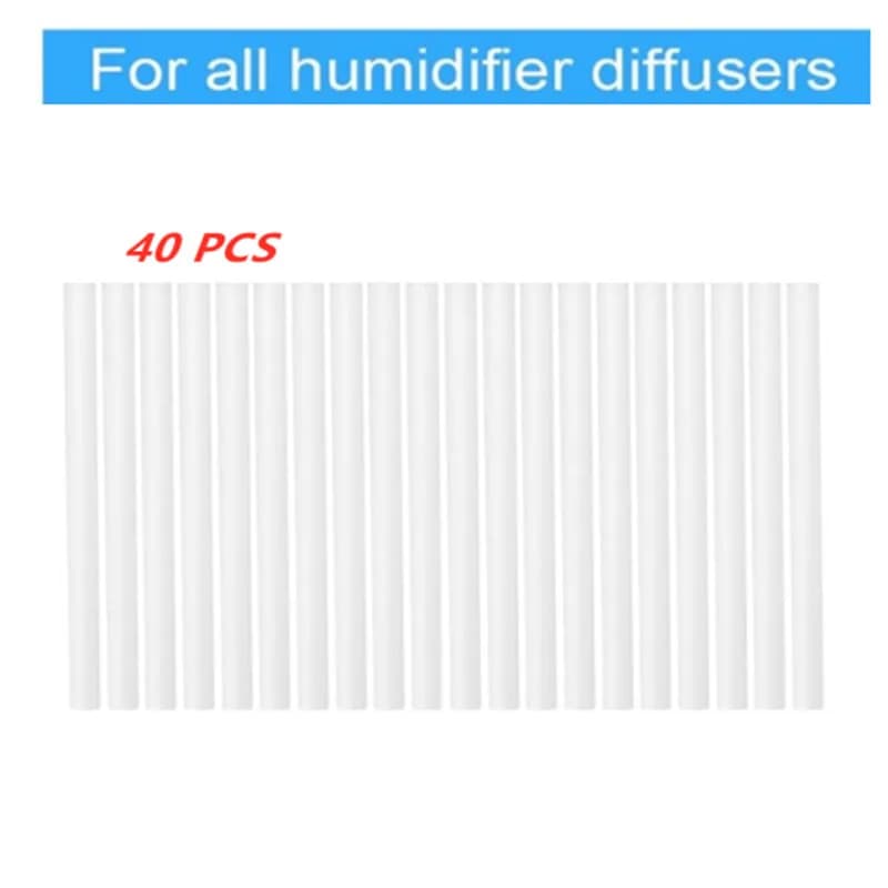 Filtres de remplacement pour humidificateur d'air, 40 pièces, bâton éponge en coton pour humidificat