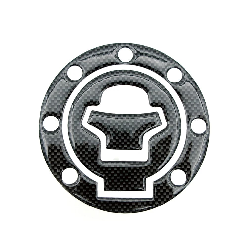 Autocollants de réservoir de carburant en Fiber de carbone pour moto, autocollants de couverture de 