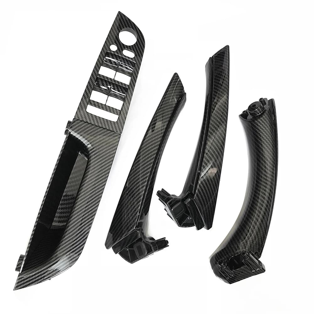 Poignée de traction d'accoudoir de porte intérieure en Fiber de carbone LHD RHD, pour BMW série 3 E9