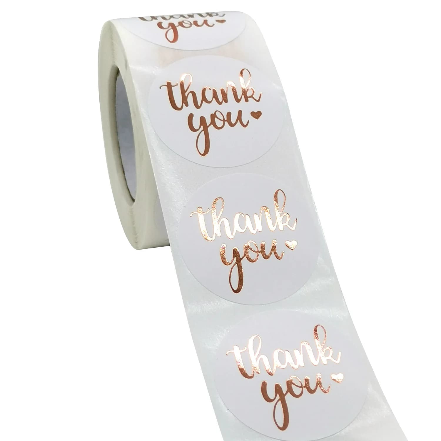 Autocollants «merci» en feuille d'or Rose, 100 à 500 pièces, étiquettes d'expédition pour sceau de c