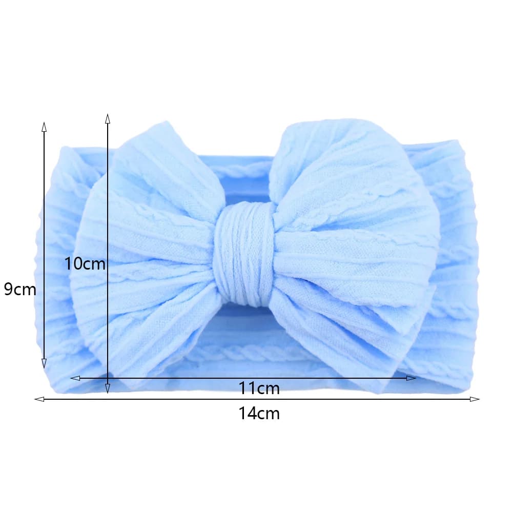 Bandeau pour bébé avec nœud de câble solide, couches en Nylon, couvre-chef pour enfants, Turban élas