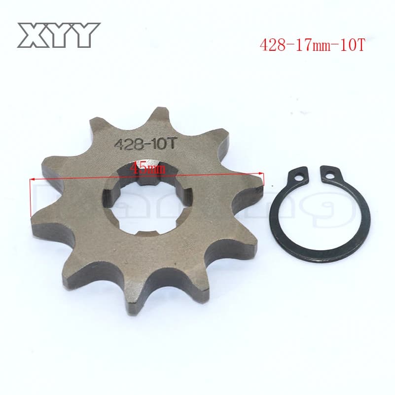 428 #   Pignon de moteur avant 17mm, 10 11 12 13 14 15 16 17 18 19T, dent pour Dirt Pit Bike ATV Qua