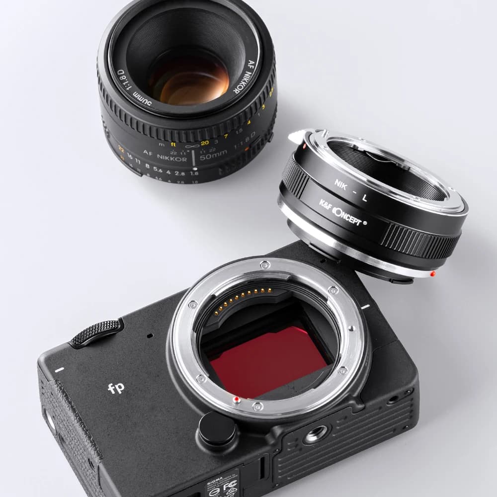 Adaptateur d'objectif d'appareil photo K&F CONCEPT Nik-L pour objectif Nikon F AI vers boîtier d'app
