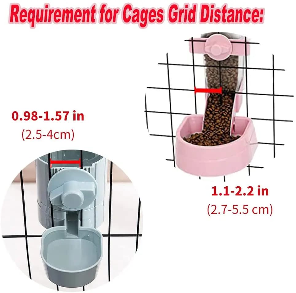 Mangeoire automatique pour animaux de compagnie, Cage suspendue, bol, bouteille d'eau, récipient ali
