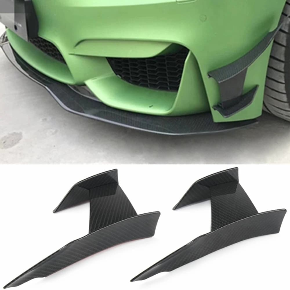 Autocollant Canard de becquet de séparateur d'aileron de lèvre 6 pièces pare-chocs avant de style de