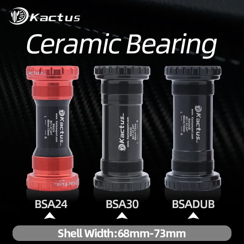 KACTUS – support de pédalier de vélo, Kit de filetage BSA, cadre de vélo de route vtt 68/73 pour axe
