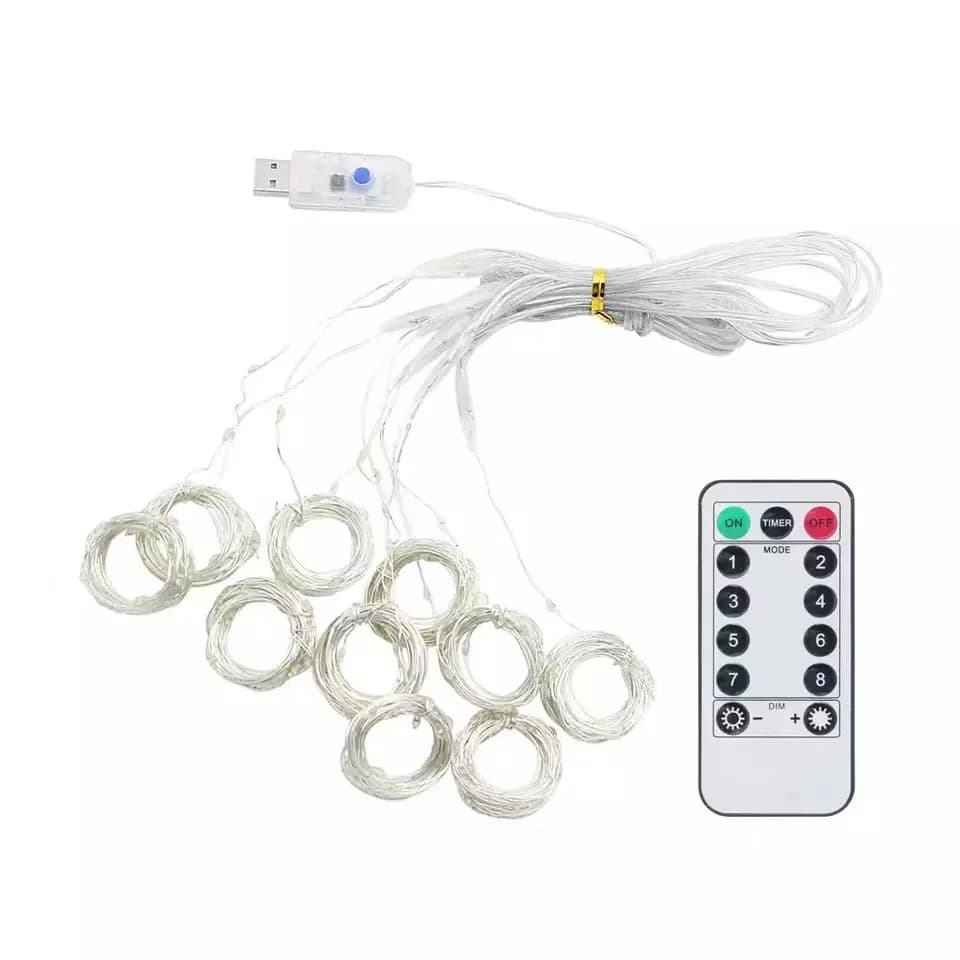 Guirlande lumineuse rideau LED 3M, guirlande lumineuse féerique de noël, lumières de glaçons pour fê