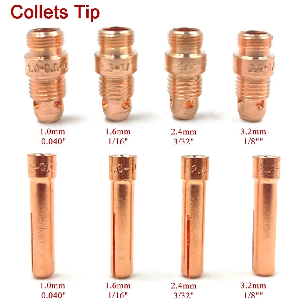 Lentille à gaz pour torche de soudage TIG, 50 pièces, pour WP17 WP18 WP26, capuchon arrière TIG, Kit