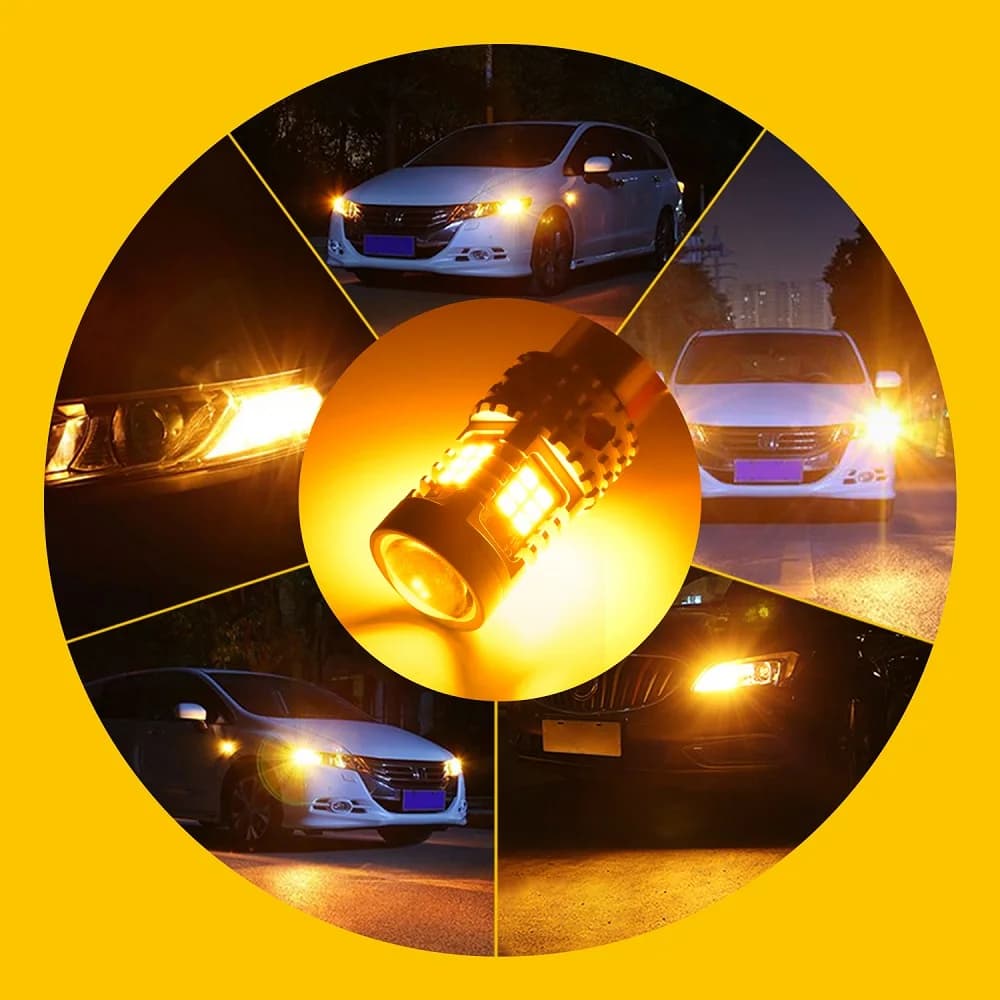 AUXITO – ampoule de clignotant de voiture, 2x1156 BAU15S PY21W LED Canbus, pas d'hyper Flash BA15S P