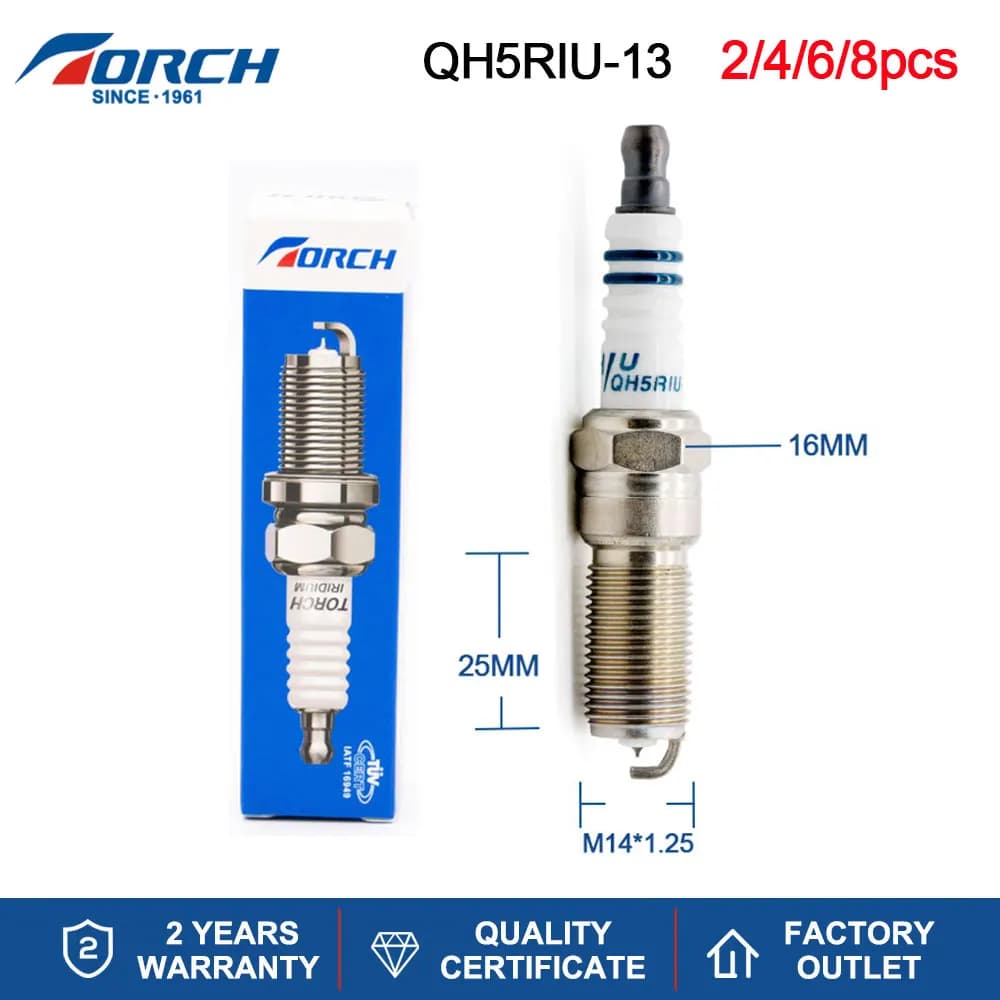 Bougies Iridium TORCH QH5RIU-13, bougie d'allumage de remplacement pour voiture, pour CHEVROLET, FOR