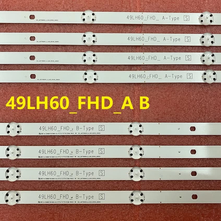 Bande de rétro-éclairage LED pour TV 49LH600T 49LH630V 49LH604V 49LW540S 49LH60_FHD_A B SSC_AG 79100