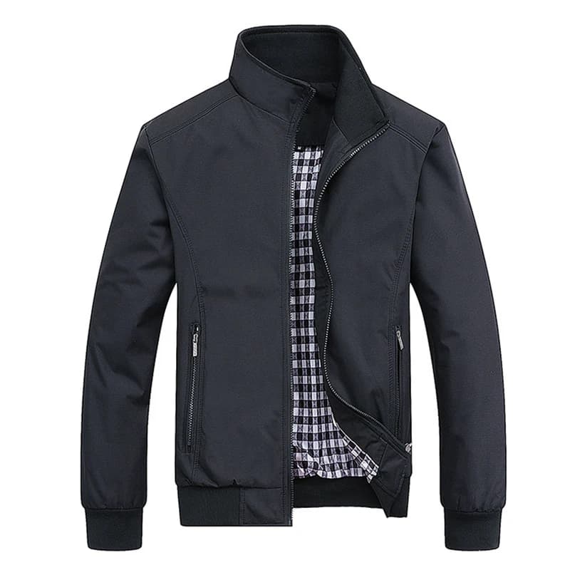 2025 printemps automne décontracté solide mode mince Bomber veste hommes pardessus nouveauté vestes 