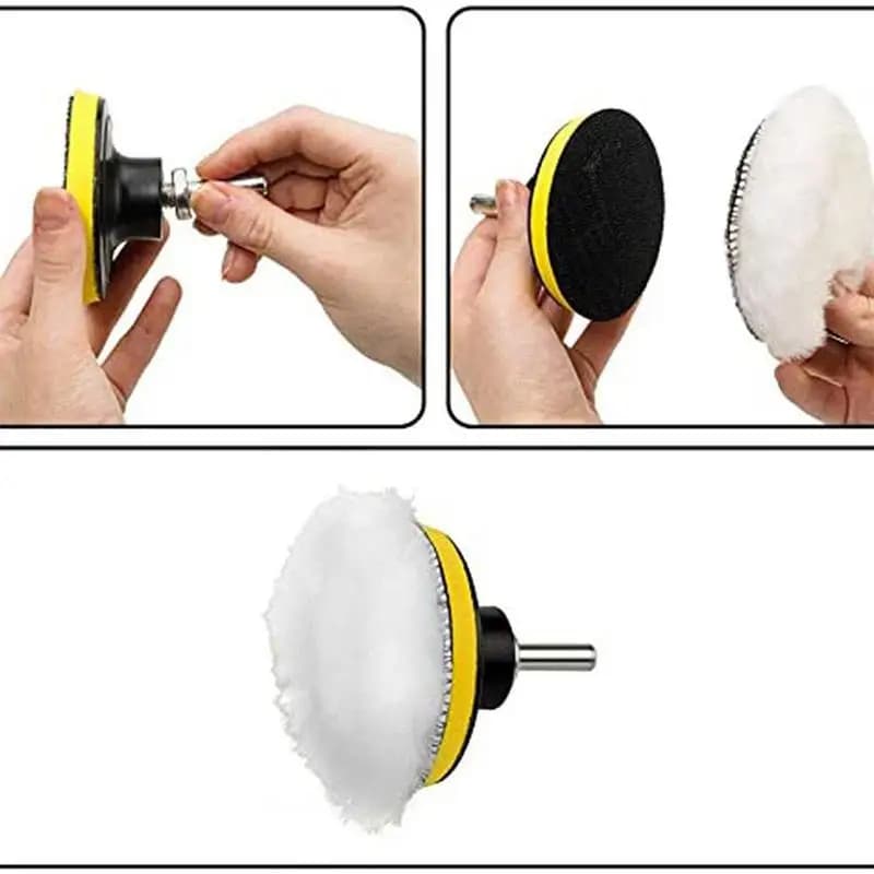 Tampon de polissage universel pour voiture, 3/4 pouces, pour M10/M14, Machine en laine douce, poliss