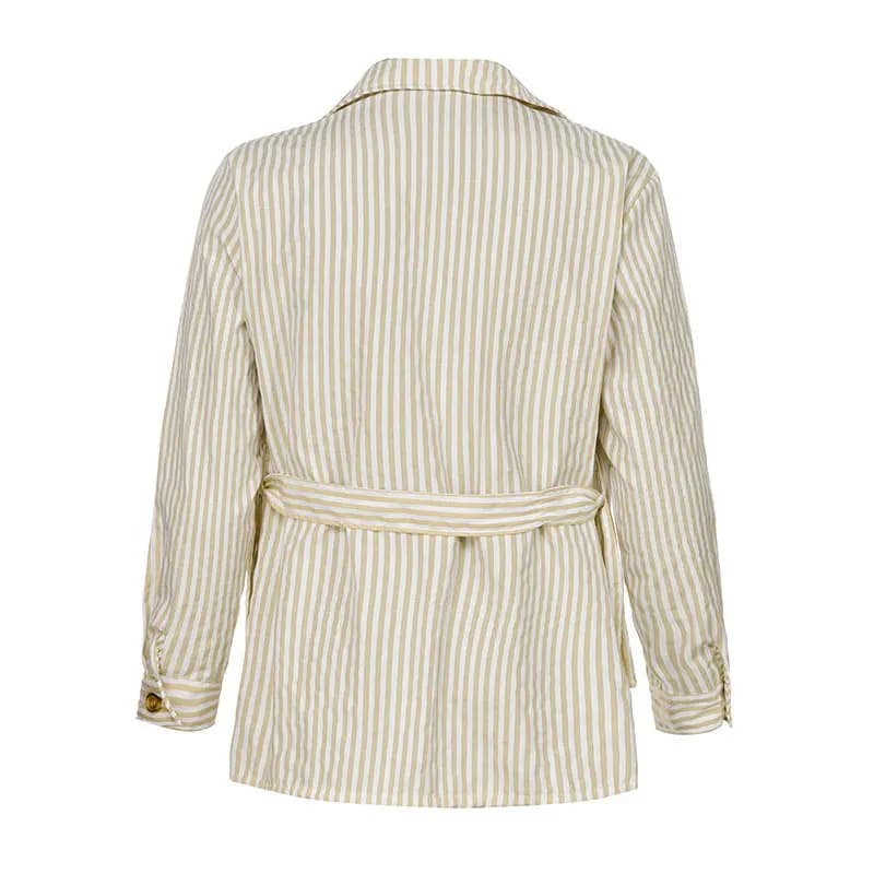 Printemps vêtements hommes léger luxe à manches longues rayé poche chemise décontracté Streetwear ch