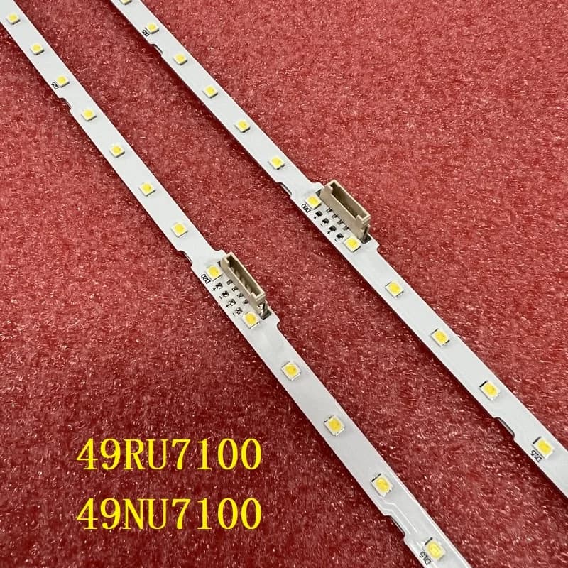 Bande de rétro-éclairage LED, 2 pièces, pour Samsung UE49RU7100 UN49RU7100 UE49NU7100 UN49NU7100 UA4