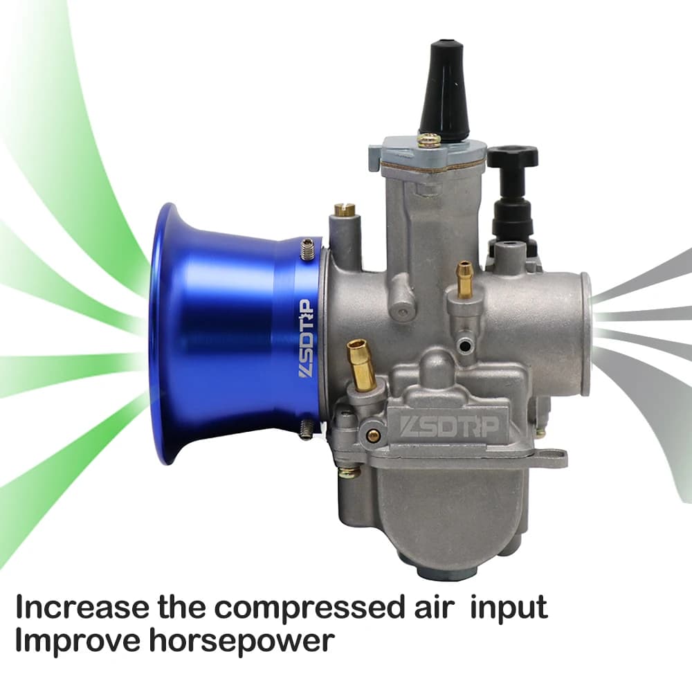 Sclmotos – carburateur modifié 50mm, filtre à Air, coupe-vent pour Keihi Koso OKO PWK 21 24 26 28 30