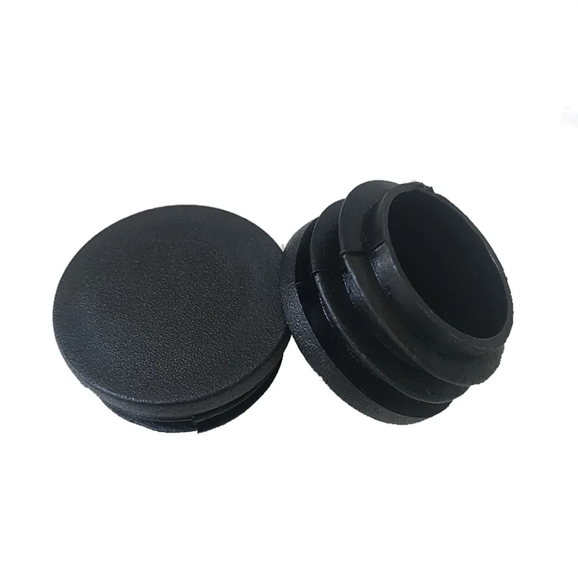 Bouchons ronds en plastique noir 12mm-76mm, joint de Protection de bouchon intérieur, joint anti-pou