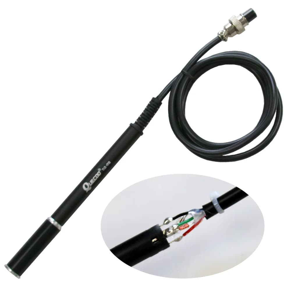 QUECOO 5pin T12-M8 9501 907 P9 poignée 1.1m pour station de fer à souder STM32 T12-955/958 températu