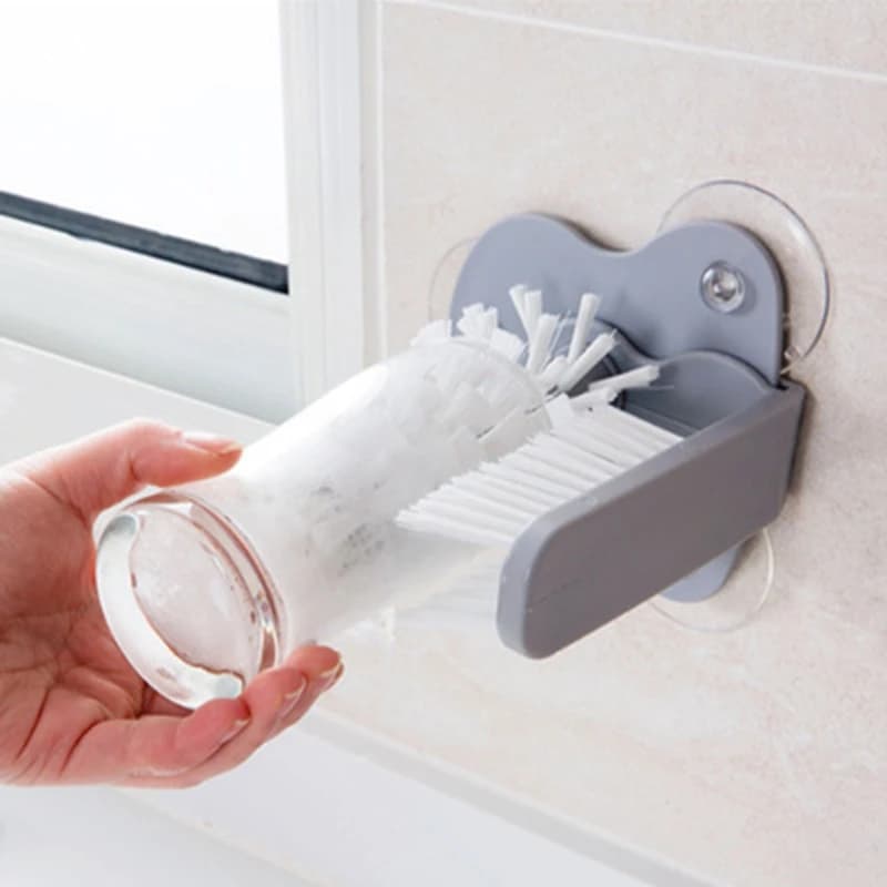 Brosse de nettoyage de bouteille d'eau d'évier, brosse de tasse en verre, nettoyeur de gobelets, for