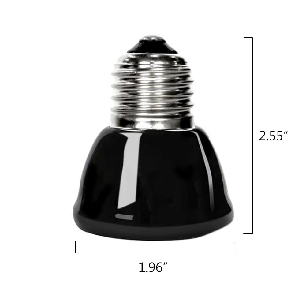 Lampe chauffante infrarouge lointain 220V, émetteur céramique noir, ampoule chauffante E27 pour anim