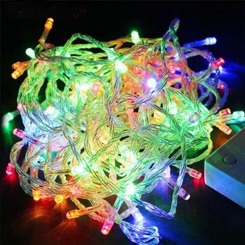 Guirlande lumineuse LED 100 LED 10M 110V/220V, étanche, pour Noël, arbre de Noël, chaîne lumineuse f