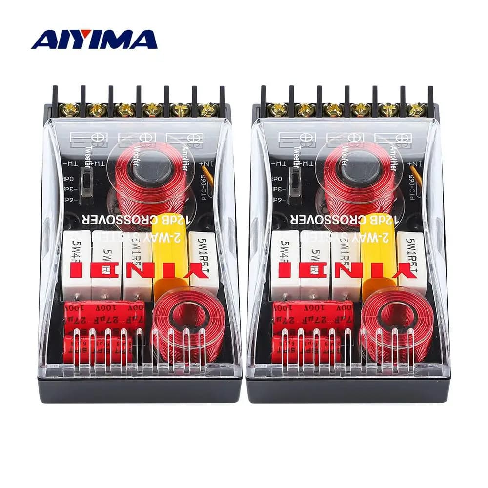 AIYIMA-Haut-parleur audio de voiture, 200W, 2 voies croisées, aigus, basses, indépendant, filtre hau