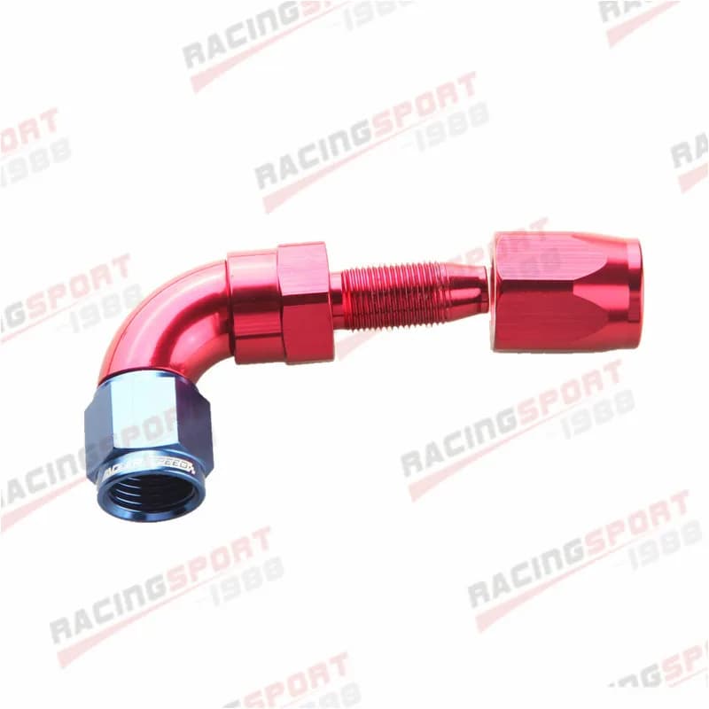 Raccord pivotant en aluminium à 45/90 degrés AN4 AN6 AN8 AN10 AN12 à débit maximal pour extrémité de