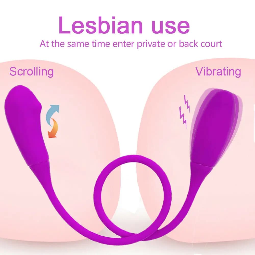 Vibromasseur Pliable à Double Vibration pour Femme, Boules Vaginales, Plug Anal Anal, Jouets Sexuels