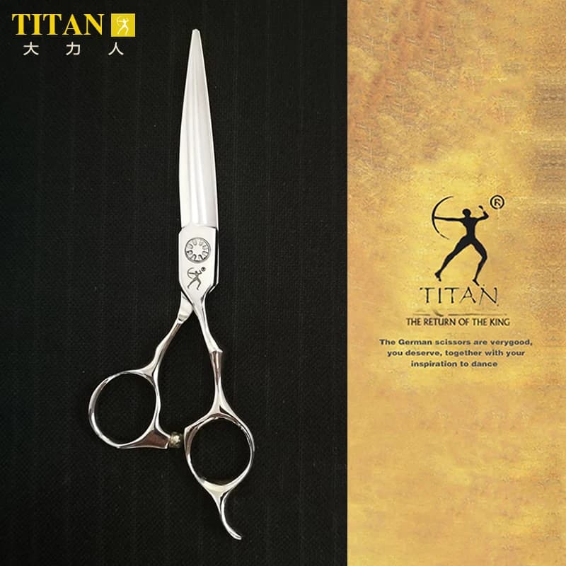 Titan professionnel barbier cheveux ciseaux salon coupe ciseaux coiffure ciseaux japon vg10 acier
