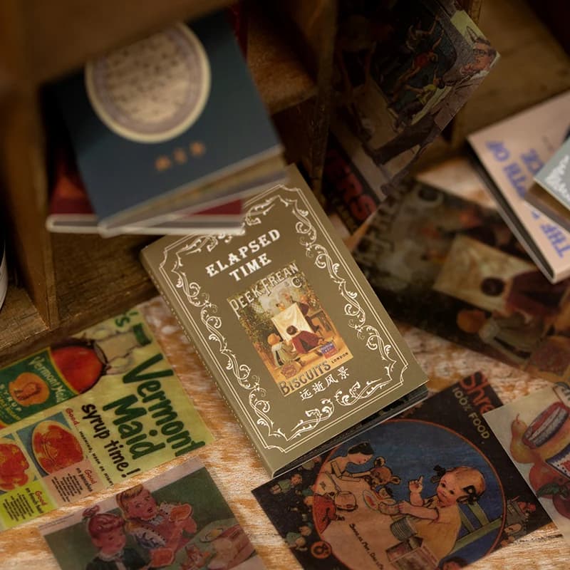Papier Vintage pour décoration de téléphone, 50 pièces, fournitures de papeterie rétro, papier tourn