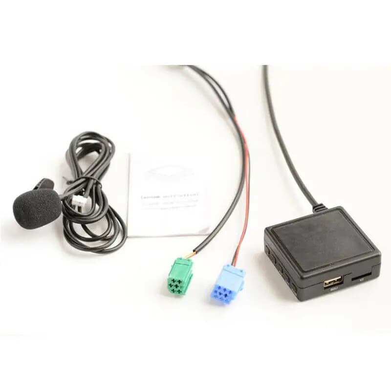 Adaptateur audio Bluetooth pour autoradio, câble AUX, microphone mains libres, fonction d'entrée aud
