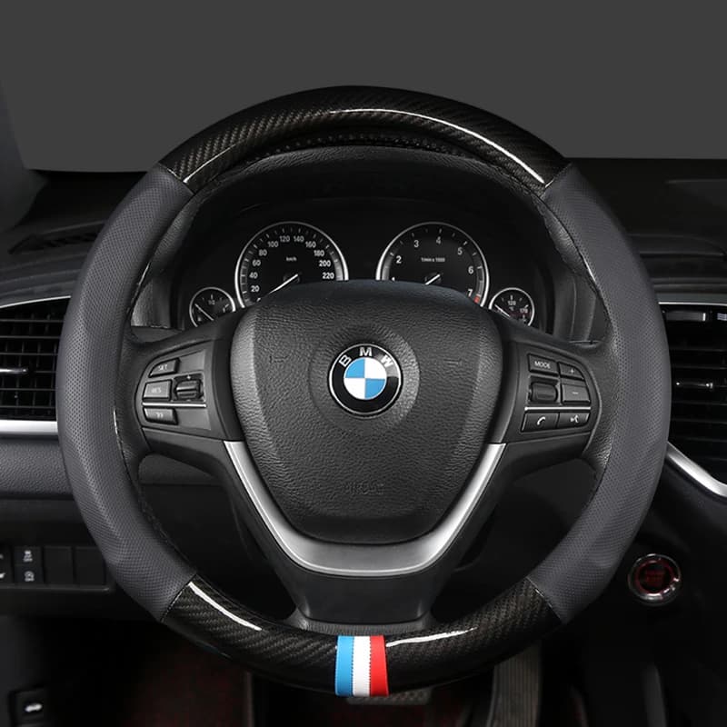 Juste de Volant de Voiture en Cuir de 38cm 15 Pouces, pour BMW Série 1 2 3 4 5 6 7 Z E46 E90 E87 F20