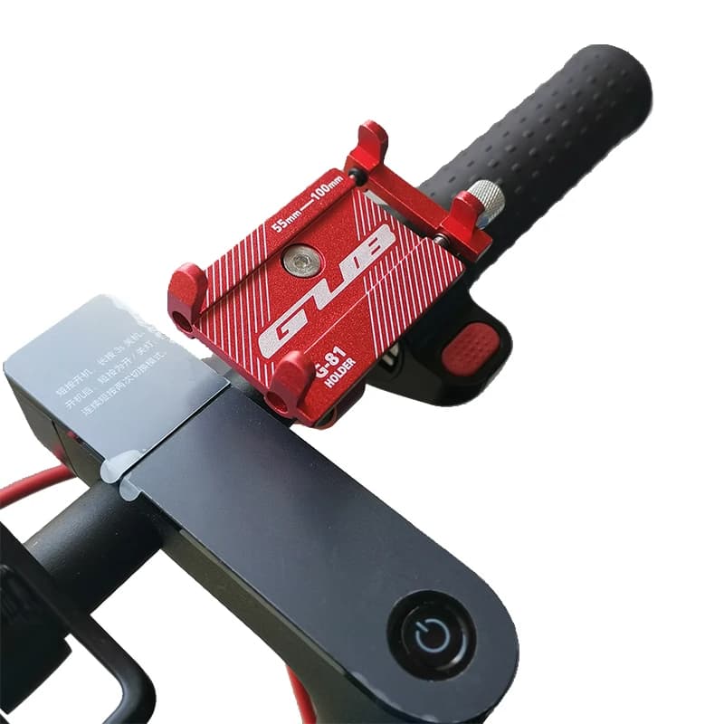 GUB G81 Support réglable anti-dérapant Support de téléphone portable pour Xiaomi M365 Pro 1S Scooter