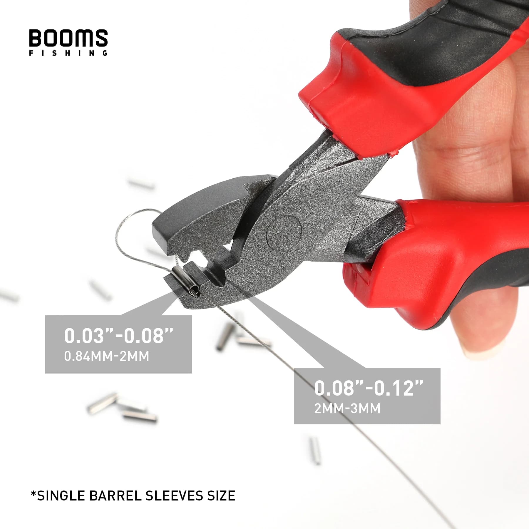 Booms Fishing-Pince à sertir de pêche, outils de manchons de sertissage de baril, simple et double, 