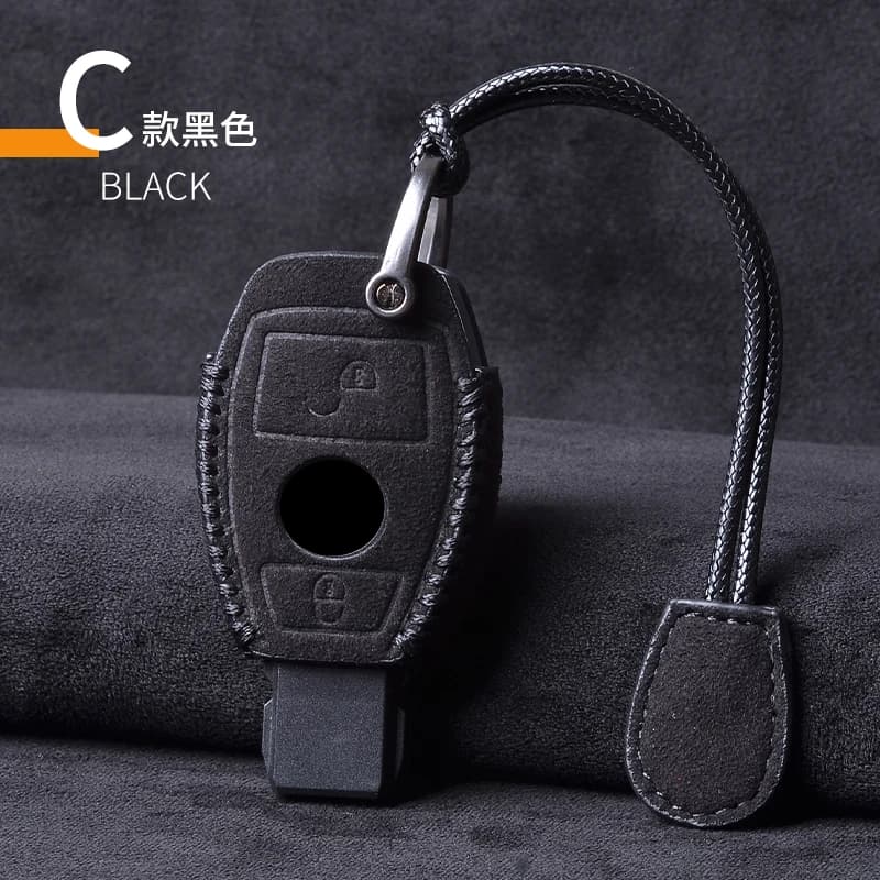 Housse de clé de voiture en cuir, étui porte-clés pour Mercedes Benz CLS CLA GL R SLK AMG A B C S cl