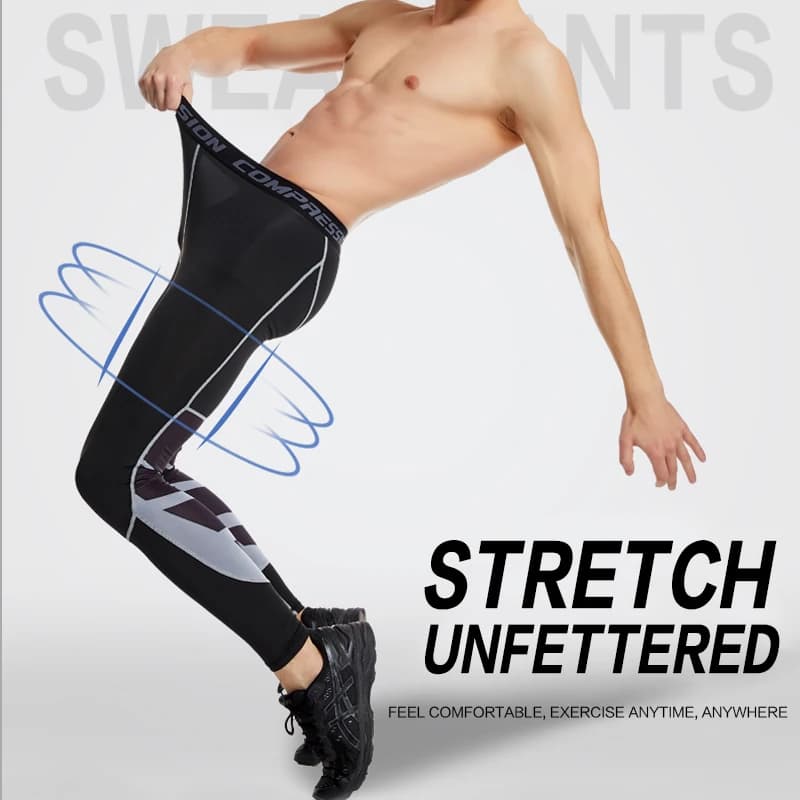 Pantalon de compression élastique pour homme, legging collant, pantalon de survêtement, cyclisme, co
