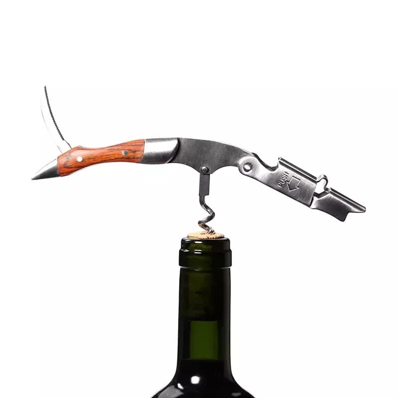 Ouvre-bouteille de bière en acier inoxydable, tire-bouchon pour serveurs professionnels, étui en cui