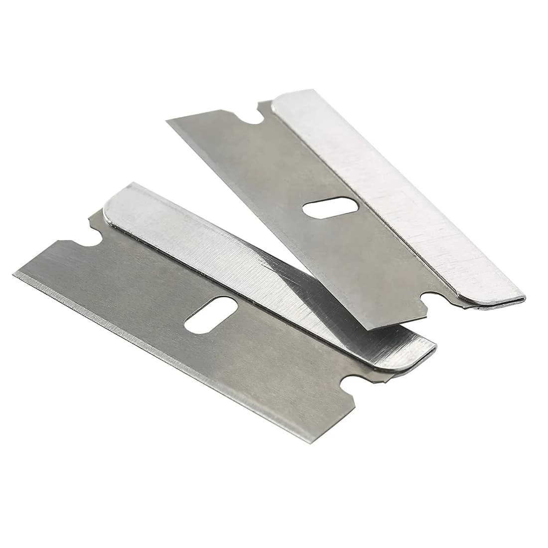 50pcs 100 pièces lame de rasoir grattoir métal verre colle nettoyant dissolvant couteau remplacement