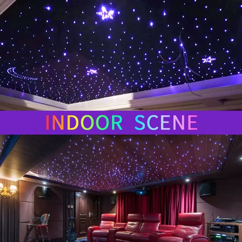 Lumière LED ciel étoilé 6W, accessoires de décoration intérieure de voiture, plafonnier en Fiber opt