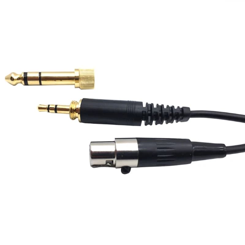 Mini XLR 3 broches 6.35mm, rallonge de câble à ressort de remplacement pour AKG K141 K171 K175 K181 