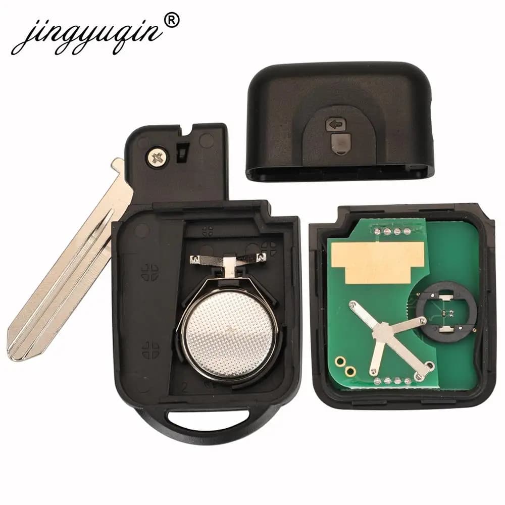 Jingyuqin-Clé télécommande sans clé, 433MHz ID46/4D60, pour Nissan X-trail Qashqai atofinder Micra N