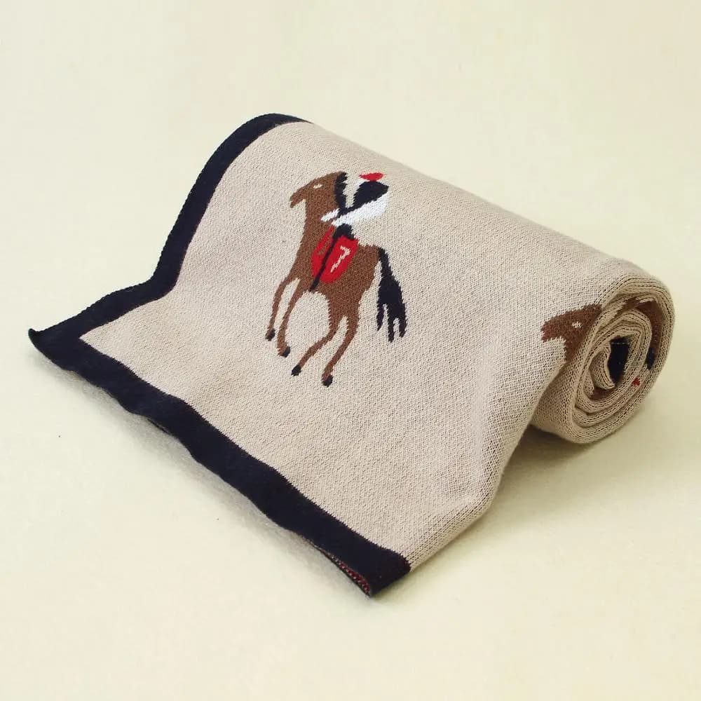 Couvertures tricotées pour bébé, nouveau-né, dessin animé mignon, doux et chaud, serviettes de bain 