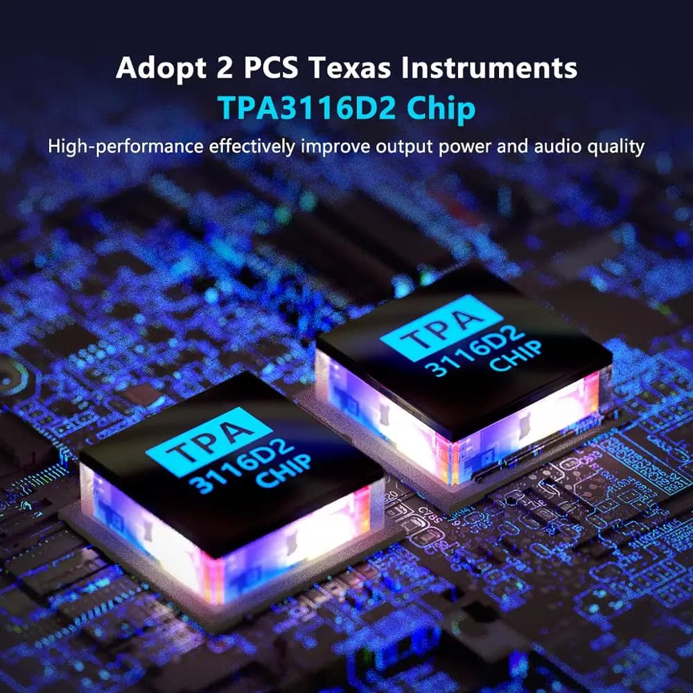 Fosi – amplificateur de puissance sonore Bluetooth 2.1 canaux, Audio BT30D, contrôle des basses et d