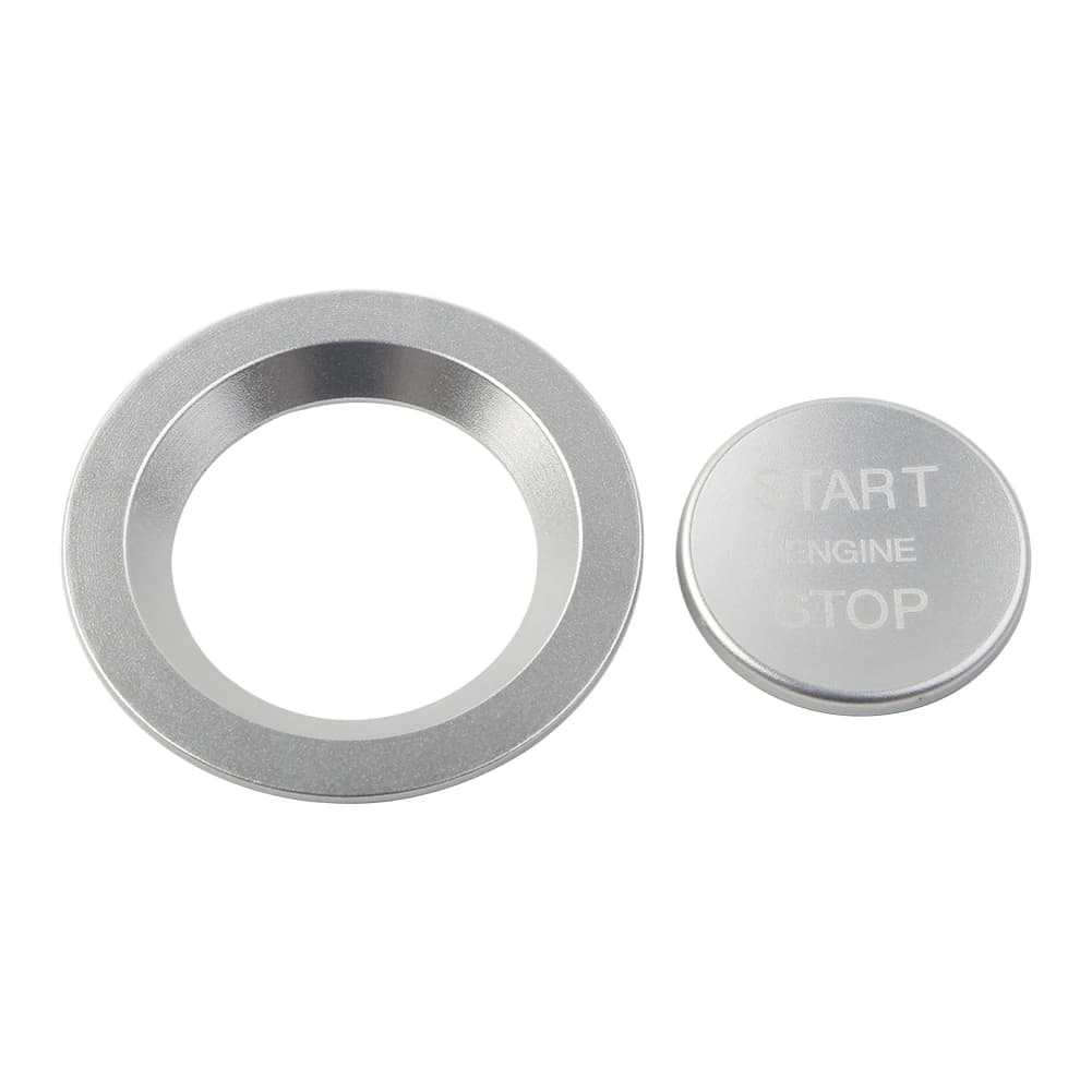 Bouton de démarrage du moteur sans clé de voiture CNC avec décoration d'anneau pour guitXF, XJ, F-Pa