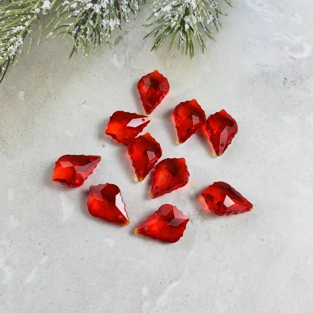 Prisme en perles de cristal en cuir chevelu d'érable, capteur de soleil lumineux, pièces de lustre, 