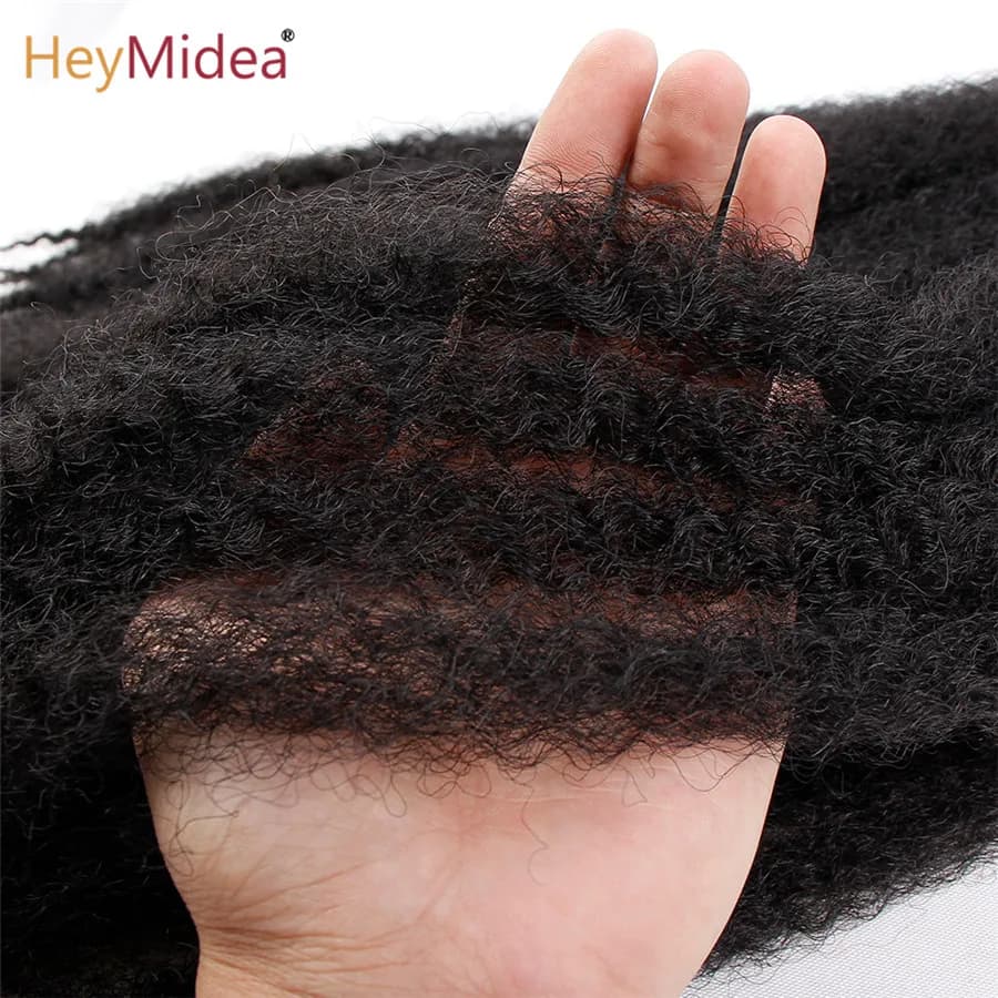 Cheveux Marley pour tresses, 18 pouces de long, Afro Kinky, extensions de cheveux synthétiques Kanek