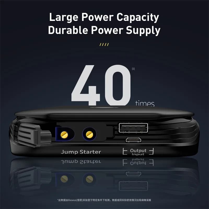Baseus – démarreur de batterie de voiture, batterie externe, centrale électrique Portable 800A, char