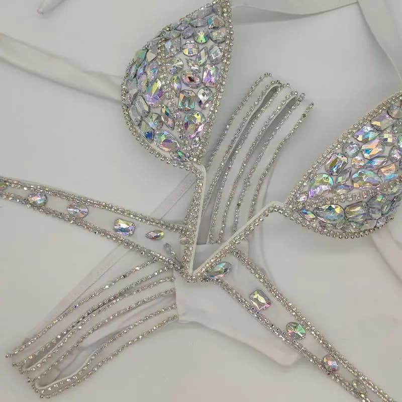 2020 venus vacances sexy femmes daimond push up cristal col en V strass maillots de bain vente chaud