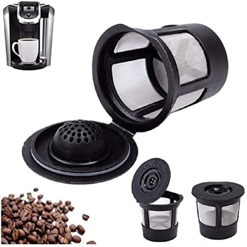 Capsules filtrantes réutilisables en acier inoxydable, 3 pièces, pour cafetière Keurig 1.0 et 2.0 K2